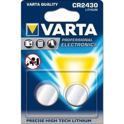 2 Piles Lithium Bouton Varta CR2430