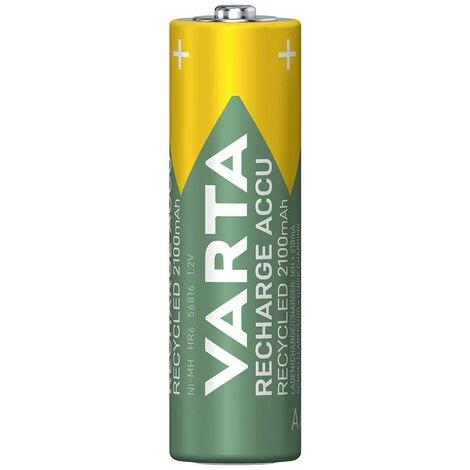Varta RECH.AC.RECYC.AA2100mAh BLI4 Pile Rechargeable LR6 (AA) NiMH 2000 MAh 1.2 V 4 Pc(s) 1 Varta RECH.AC.RECYC.AA2100mAh BLI4 Pile Rechargeable LR6 (AA) NiMH 2000 MAh 1.2 V 4 Pc(s)
