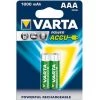 VARTA Pile Accu Power, Modèle : Micro / AAA / LR03, Contenu Du Paquet 2 Pièces, Tension 1,2 V, Capacité : 1000 MAh