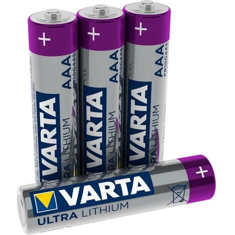 VARTA Batterie Au Lithium AAA 4-Plaquette 3 VARTA Batterie Au Lithium AAA 4-Plaquette – Image 3