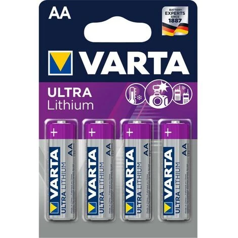 VARTA Batterie Au Lithium AA-Plaquette 1 VARTA Batterie Au Lithium AA-Plaquette