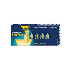 Varta Energy AAA Value Pack - Batterie à Usage Unique - AAA - Alcaline - 1,5 V - 10 Pièce(s) - Bleu - Jaune (04103 229 410)