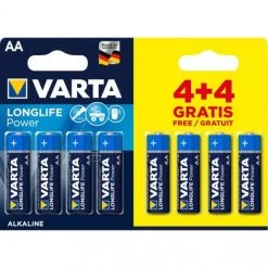 VARTA Piles LR6 AA 1.5v 2950Mah Par 8 0046517 Pour Outillage - NC