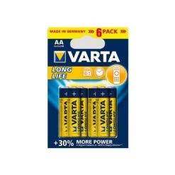 Varta 4106 - Single-use Battery - AA - Alcaline - 1,5 V - 6 Pièce(s) - Bleu - Jaune (04106 101 436)