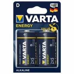 2 Piles Alcalines D LR20 VARTA Energy