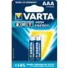 Varta -4903/2B - Batterie à Usage Unique - AAA - Alcaline - 1,5 V - 2 Pièce(s) - Bleu (04903 121 412)