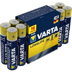 VARTA 16 Piles Alcaline LR03-AAA (4103101316)
