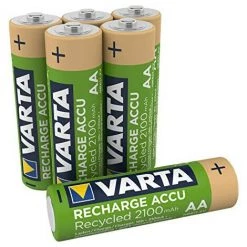 6 Piles Rechargeables AA 2100mAh Varta Recycled (56816101436)