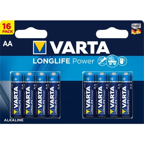 VARTA Pile Alcaline LR6 - AA Par 16 (4906121416) 1 VARTA Pile Alcaline LR6 - AA Par 16 (4906121416)