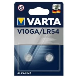 2 Piles Bouton V10GA - LR54 - 189 Varta Alcaline 1,5V (4274101402)