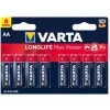 VARTA 8 Piles LR6 AA Longlife Max Power (4706101418)