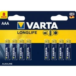 VARTA 8 Piles Alcaline LR03-AAA (4103101418)