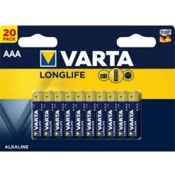 VARTA 20 Piles Alcaline LR03-AAA (4103101420)