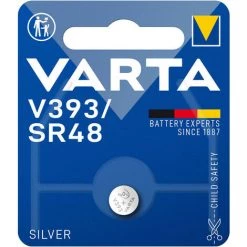 Micro Pile Bouton Varta Silver Sr48 - V393 1,55v (emballage 1 Unit) ø7,9x5,4mm