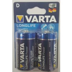 Pile Alcaline Lr20 Longlife Power Varta 1,5V 2 Pz