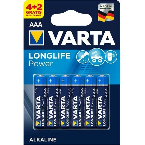 Pile Alcaline Lr03 Aaa Longlife Power Varta 1,5V 6 Pcs 1 Pile Alcaline Lr03 Aaa Longlife Power Varta 1,5V 6 Pcs
