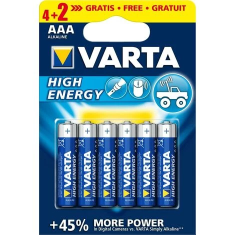 Pile Alcaline Lr03 Aaa Longlife Power Varta 1,5V 6 Pcs 2 Pile Alcaline Lr03 Aaa Longlife Power Varta 1,5V 6 Pcs – Image 2