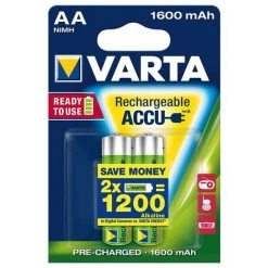 VARTA Pile Rechargeable Ower Accu R2U Mignon AA, HR06, 1600 MAh