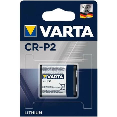 VARTA Batterie Au Lithium CR-P2 6 V 1-Blister 1 VARTA Batterie Au Lithium CR-P2 6 V 1-Blister