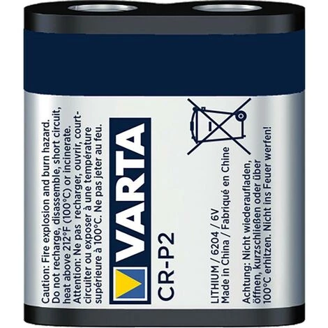VARTA Batterie Au Lithium CR-P2 6 V 1-Blister 2 VARTA Batterie Au Lithium CR-P2 6 V 1-Blister – Image 2