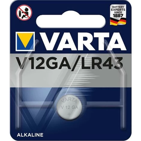 VARTA Pile Bouton Au Bouton Lithium LR43 1.5 V 1-Blister 1 VARTA Pile Bouton Au Bouton Lithium LR43 1.5 V 1-Blister