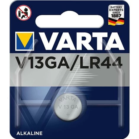VARTA Pile Bouton Au Bouton Lithium LR44 1.5 V 1-Blister 1 VARTA Pile Bouton Au Bouton Lithium LR44 1.5 V 1-Blister