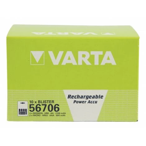 VARTA Batterie Rechargeable NiMH AA 1.2 V 2100 MAh 6-Blister 3 VARTA Batterie Rechargeable NiMH AA 1.2 V 2100 MAh 6-Blister – Image 3