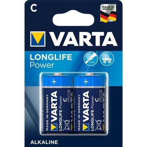 VARTA Pile Alcaline C 1.5 V High Energy 2-Blister 1 VARTA Pile Alcaline C 1.5 V High Energy 2-Blister