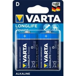 VARTA Piles Alcalines D 1.5 V High Energy 2-Blister