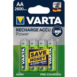 VARTA Batterie Rechargeable NiMH AA 1.2 V 2500 MAh 4-Blister