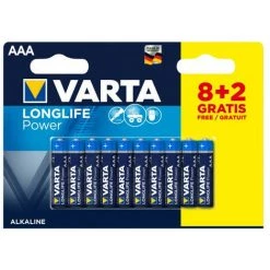 Varta VARTA Piles Alcalines LR03 AAA 8 + 2 Offertes (04903 121 410)