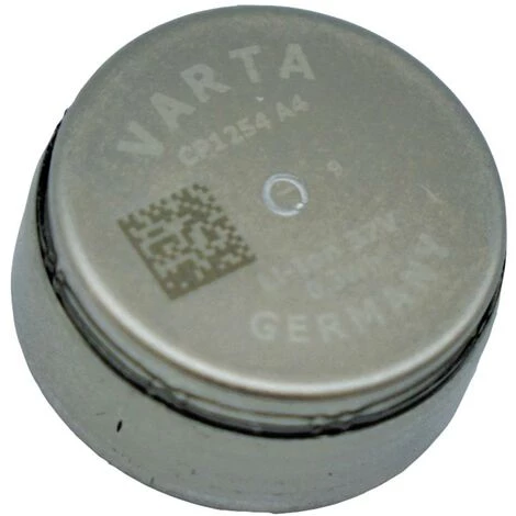 Varta INR1254 Pile Bouton Rechargeable CP1254 A4 Li-Ion 74 MAh 3.7 V 1 Pc(s) 1 Varta INR1254 Pile Bouton Rechargeable CP1254 A4 Li-Ion 74 MAh 3.7 V 1 Pc(s)