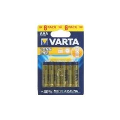 Varta 4103 - Single-use Battery - AAA - Alcaline - 1,5 V - 6 Pièce(s) - Bleu - Jaune (04103 101 416)