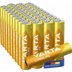 Varta Longlife Lot De 40 Piles AAA Micro Dans Emballage Tray Longlife AAA (04103 101 394)