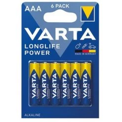 VARTA - 6 Piles Longlife Power LR03 AAA