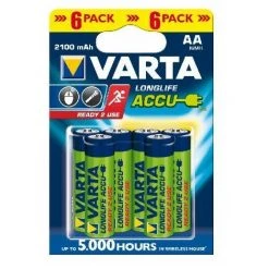 Varta Piles Rechargeable AA X 6 2100 MAh