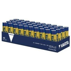 Varta Battery Alkaline, Mignon, AA, LR06, 1.5V - Longlife, Tray (40-Pack) (04106 101 354 PACK)
