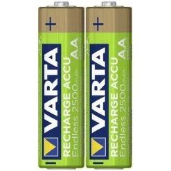 Varta 56686 101 402 - Batterie Rechargeable - Hybrides Nickel-métal (NiMH) - 1,2 V - 2 Pièce(s) - 2500 MAh - Or - Vert (56686 101 402)