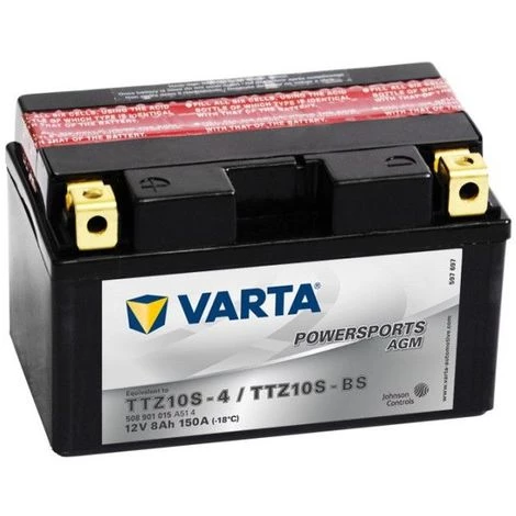 Batterie Moto VARTA YTZ10S-BS 12V 8AH 150A 1 Batterie Moto VARTA YTZ10S-BS 12V 8AH 150A